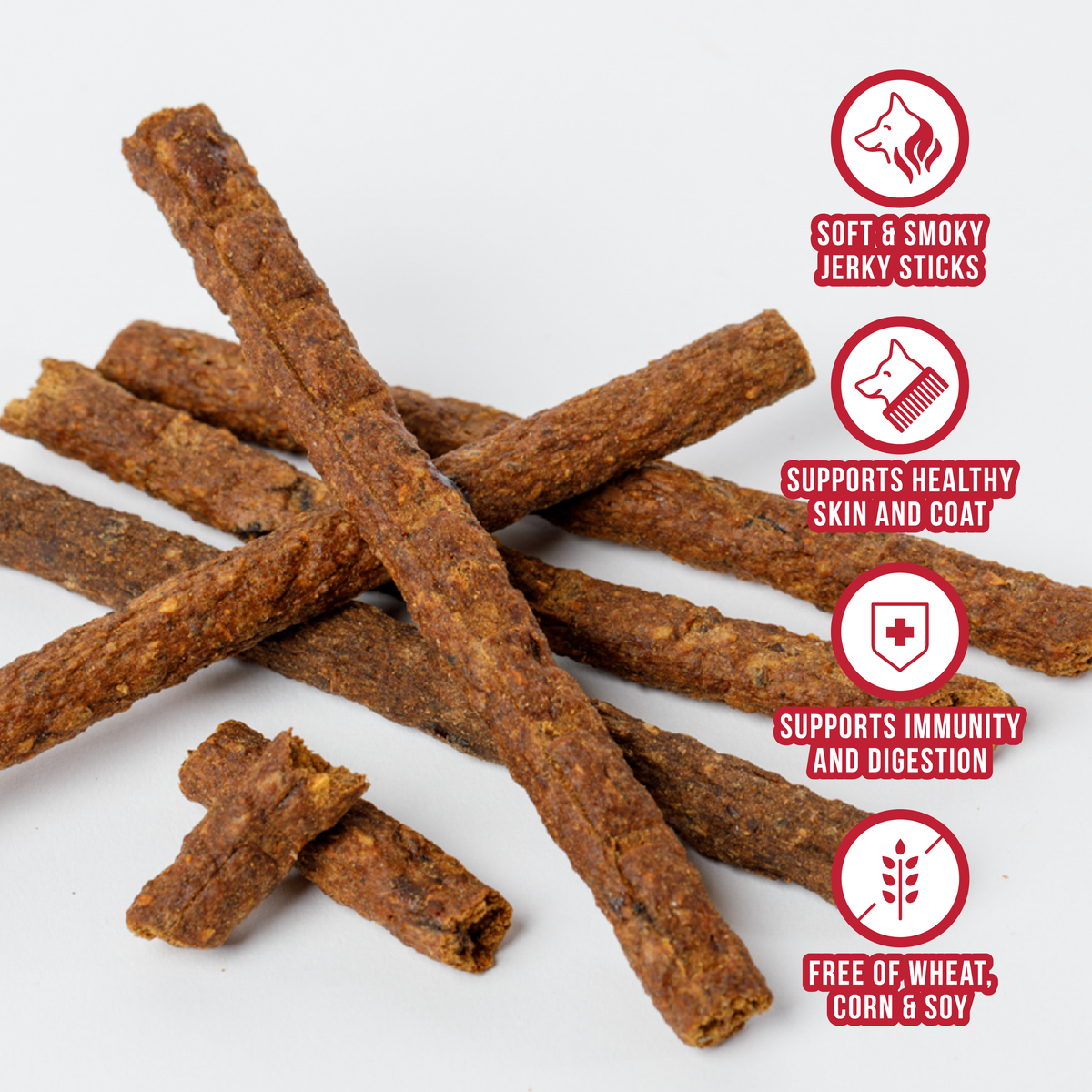 Beef &amp; Superfoods Dog Jerky Treats 8oz