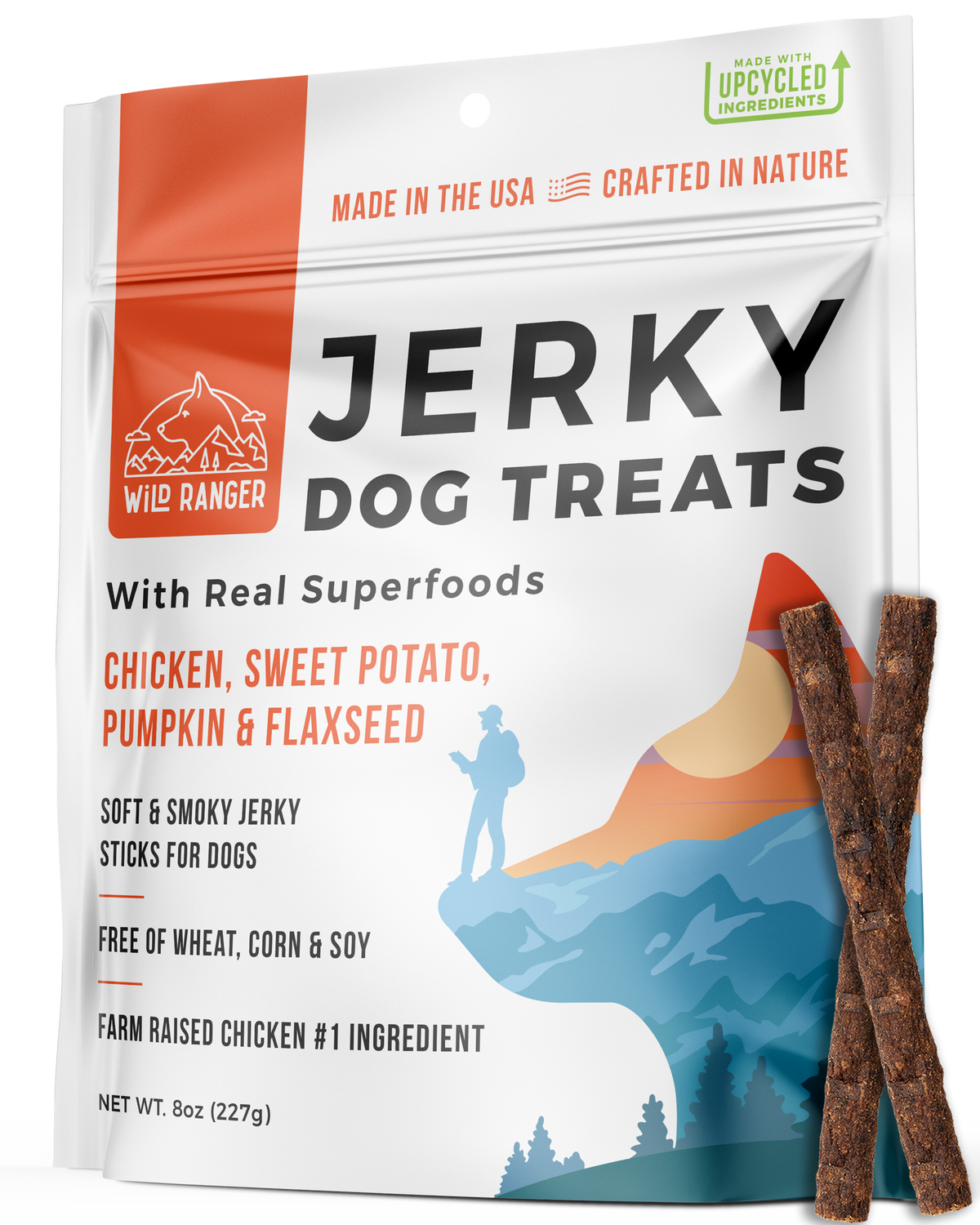 Chicken &amp; Superfoods Dog Jerky Treats 8oz